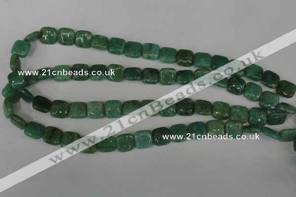 CAM1026 15.5 inches 12*12mm square natural Russian amazonite beads