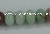 CAM103 15.5 inches 10*14mm rondelle amazonite gemstone beads