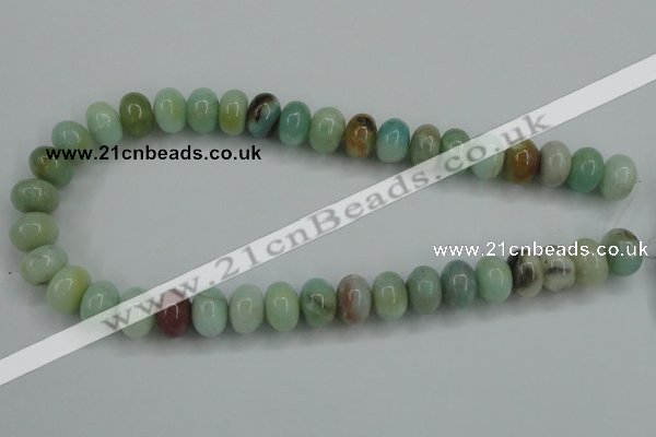 CAM103 15.5 inches 10*14mm rondelle amazonite gemstone beads