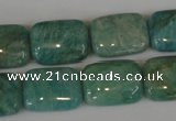 CAM1032 15.5 inches 13*18mm rectangle natural Russian amazonite beads