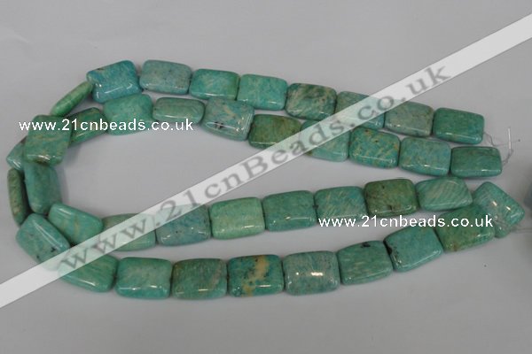 CAM1033 15.5 inches 15*20mm rectangle natural Russian amazonite beads