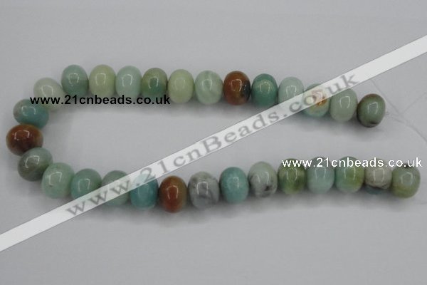 CAM104 15.5 inches 13*18mm rondelle amazonite gemstone beads