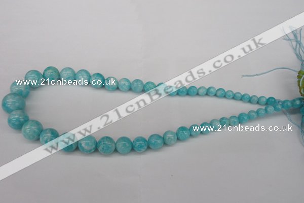 CAM1051 15.5 inches 6mm - 14mm round peru amazonite beads