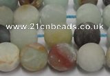 CAM1101 15.5 inches 6mm round matte amazonite beads wholesale