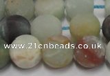 CAM1103 15.5 inches 10mm round matte amazonite beads wholesale