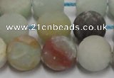 CAM1104 15.5 inches 12mm round matte amazonite beads wholesale