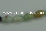 CAM111 15.5 inches 8*12mm rice amazonite gemstone beads wholesale