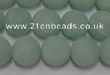 CAM1111 15.5 inches 6mm round matte amazonite beads wholesale