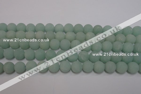 CAM1113 15.5 inches 10mm round matte amazonite beads wholesale