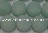 CAM1114 15.5 inches 12mm round matte amazonite beads wholesale