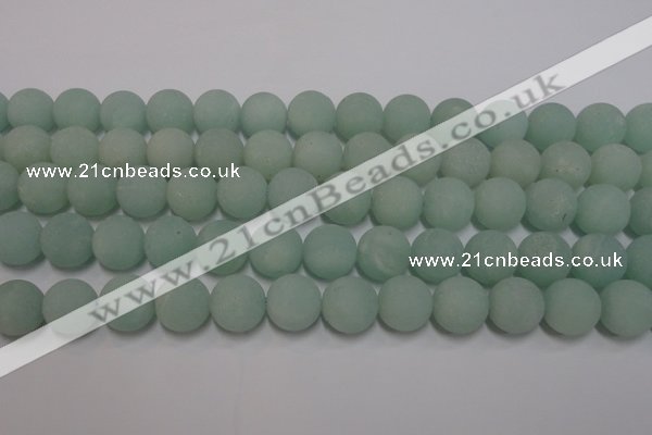 CAM1114 15.5 inches 12mm round matte amazonite beads wholesale