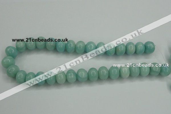 CAM127 15.5 inches 12*16mm rondelle amazonite gemstone beads