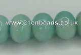 CAM128 15.5 inches 13*18mm rondelle amazonite gemstone beads