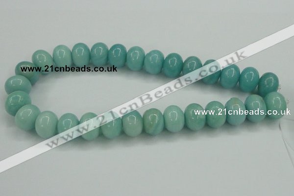 CAM128 15.5 inches 13*18mm rondelle amazonite gemstone beads