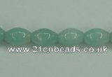 CAM130 15.5 inches 8*12mm rice amazonite gemstone beads wholesale