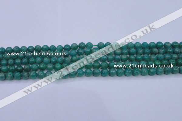 CAM1301 15.5 inches 6mm round natural Russian amazonite beads