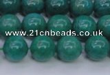 CAM1303 15.5 inches 10mm round natural Russian amazonite beads