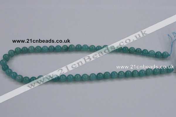 CAM135 15.5 inches 8mm round amazonite gemstone beads wholesale