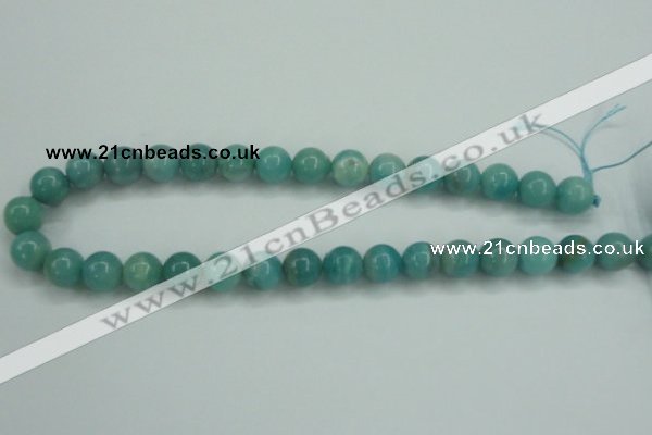 CAM137 15.5 inches 12mm round amazonite gemstone beads wholesale