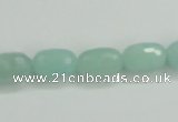 CAM139 15.5 inches 8*12mm faceted drum amazonite gemstone beads