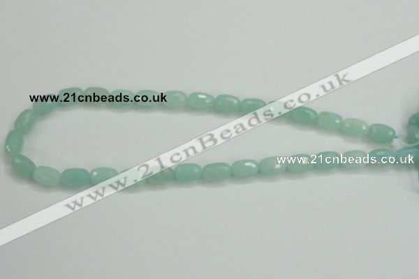 CAM139 15.5 inches 8*12mm faceted drum amazonite gemstone beads