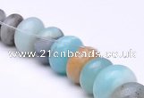 CAM14 15.5 inch different sizes roundel natural amazonite beads