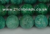 CAM1404 15.5 inches 12mm faceted round Russian amazonite beads