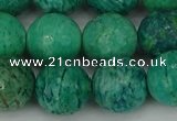 CAM1405 15.5 inches 14mm faceted round Russian amazonite beads