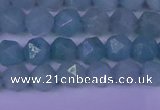 CAM1416 15.5 inches 6mm faceted nuggets Chinese amazonite beads