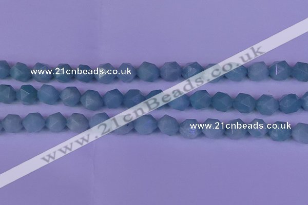 CAM1419 15.5 inches 12mm faceted nuggets Chinese amazonite beads