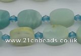 CAM1425 15.5 inches 8*12mm oval Chinese amazonite beads