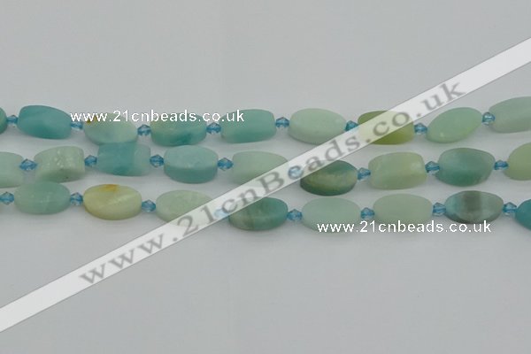 CAM1426 15.5 inches 10*16mm oval Chinese amazonite beads