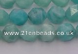 CAM1437 15.5 inches 8mm faceted nuggets amazonite gemstone beads