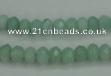 CAM144 15.5 inches 5*8mm faceted rondelle amazonite gemstone beads
