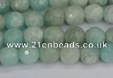 CAM1451 15.5 inches 6mm faceted round amazonite gemstone beads