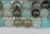 CAM1481 15.5 inches 6mm round Madagascar black amazonite beads