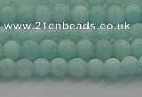 CAM1500 15.5 inches 4mm round natural peru amazonite beads