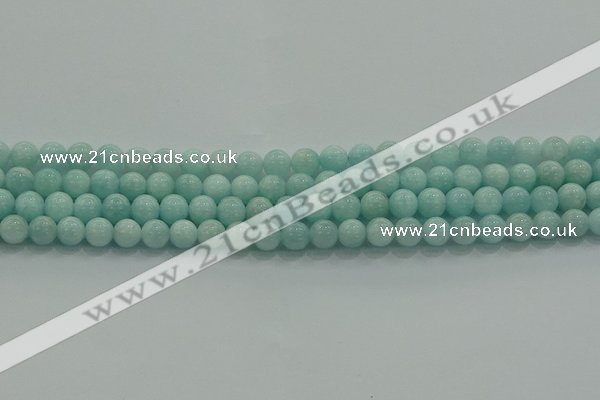 CAM1501 15.5 inches 6mm round natural peru amazonite beads