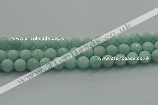 CAM1505 15.5 inches 14mm round natural peru amazonite beads