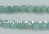 CAM151 15.5 inches 8mm flat round amazonite gemstone beads