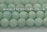 CAM1511 15.5 inches 6mm faceted round natural peru amazonite beads