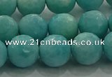 CAM1524 15.5 inches 12mm faceted round natural peru amazonite beads