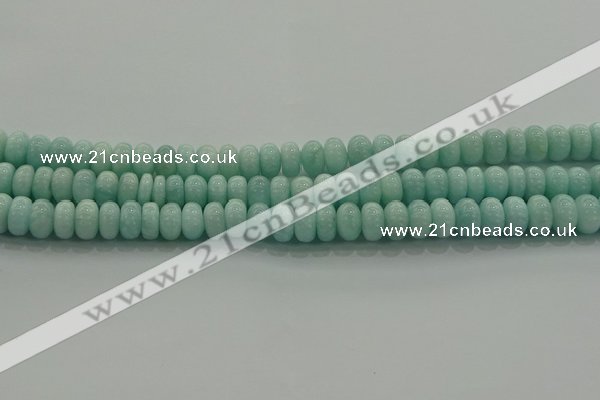 CAM1532 15.5 inches 5*8mm rondelle natural peru amazonite beads
