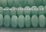 CAM1533 15.5 inches 6*10mm rondelle natural peru amazonite beads