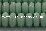 CAM1545 15.5 inches 8*14mm faceted rondelle peru amazonite beads