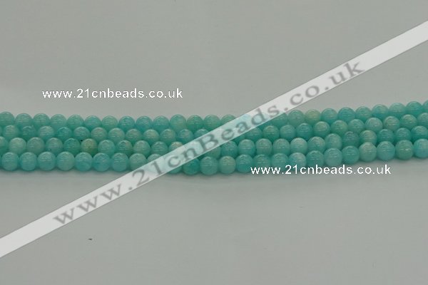 CAM1550 15.5 inches 4mm round natural peru amazonite beads