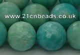 CAM1567 15.5 inches 18mm faceted round Russian amazonite beads