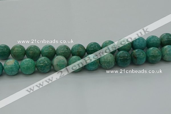 CAM1576 15.5 inches 16mm round Russian amazonite beads wholesale