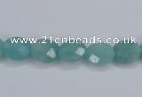 CAM158 15.5 inches 8*10mm faceted oval amazonite gemstone beads