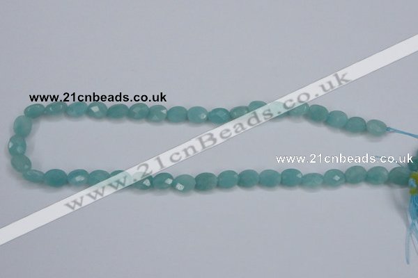 CAM158 15.5 inches 8*10mm faceted oval amazonite gemstone beads